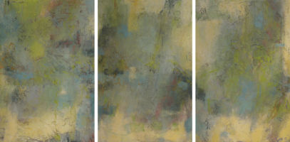 Blue and Green Musings (triptych)