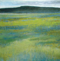 Green Field and Mountain